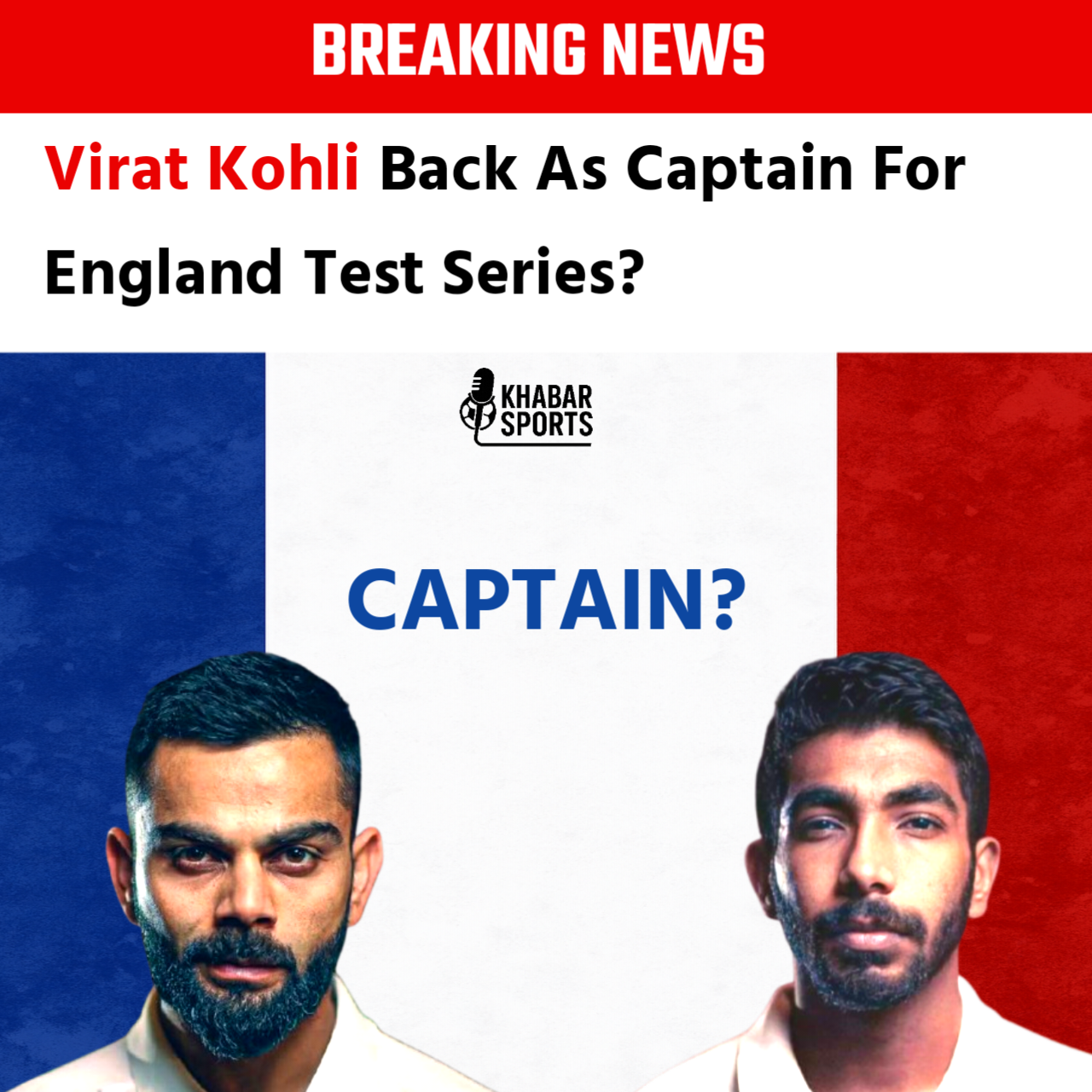 Virat Kohli Back As Captain For England Test Series?