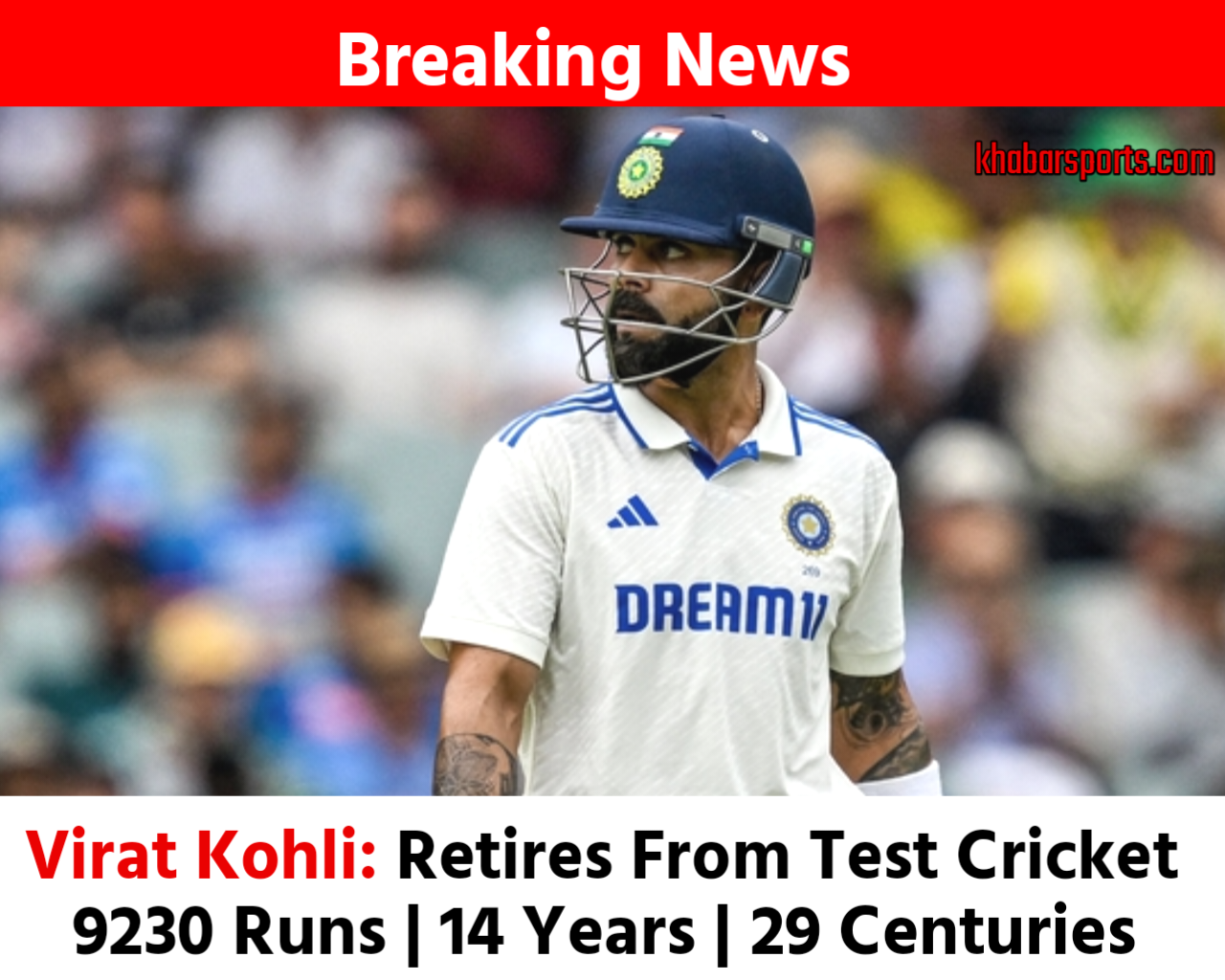 Virat Kohli Test Retirement Image
